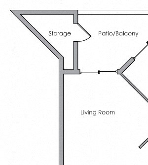 1 Bed, 1 Bath, 717 sq. ft. 1 Bed 1 Bath Large